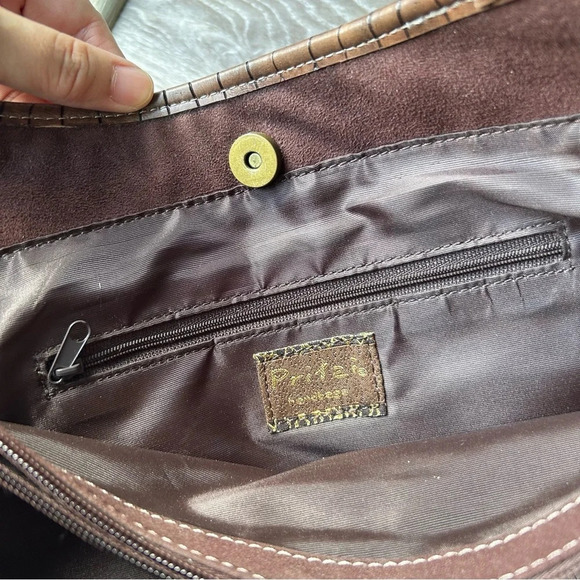 Pritzi Faux Leather Studded Boho Shoulder  Handbag - Picture 9 of 16